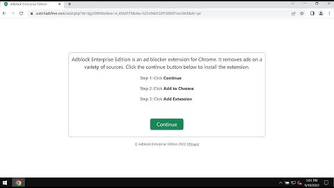 Watchadsfree.com Adblock Enterprise Edition adware extension removal.