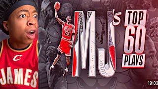 LEBRON SUPERFAN REACTS to MICHAEL JORDAN TOP 60 PLAYS