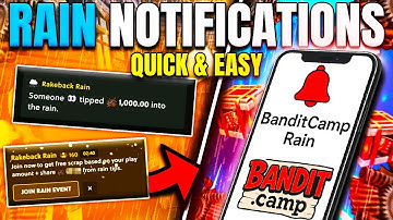 HOW TO GET FREE RAIN NOTIFICATIONS ON BANDITCAMP !!!