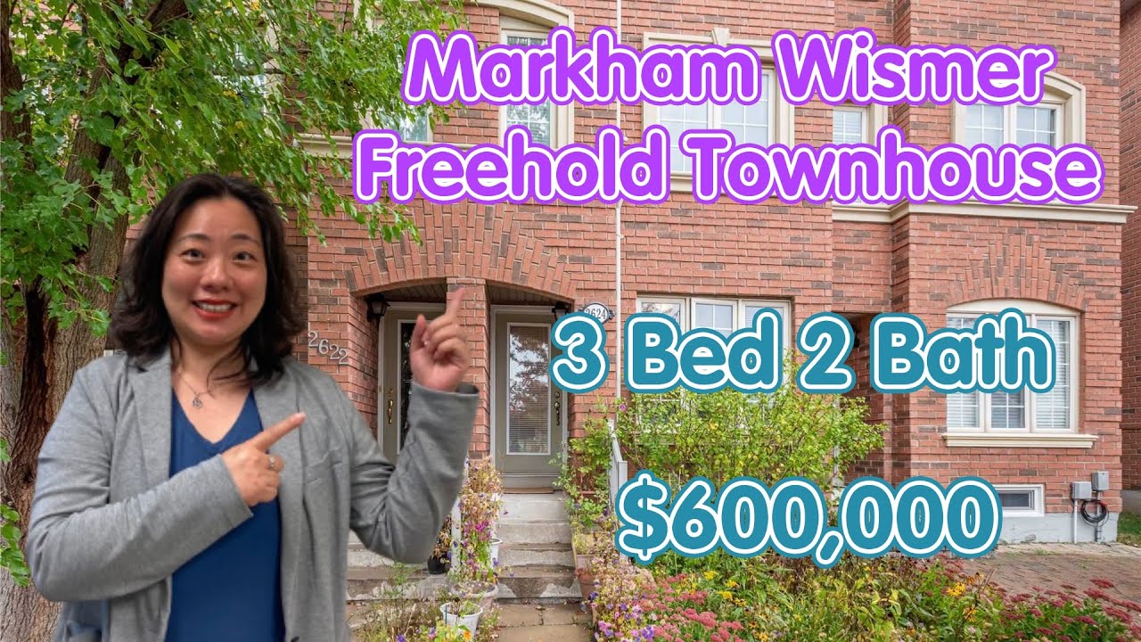 3Storey Freehold Townhouse in Wismer, Markham. 3 Bed 2 Bath, asking for 600,000! YouTube