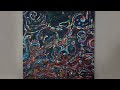 Galaxy  trippy oil painting