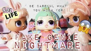 LOL Life! LOL Dolls Stop Motion Miniseries - Fake Genie Nightmare!