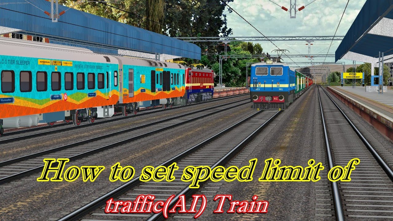 Open Rails Speedometer How to set speed limit of.. {traffic/overtaking}..train in open rails ...