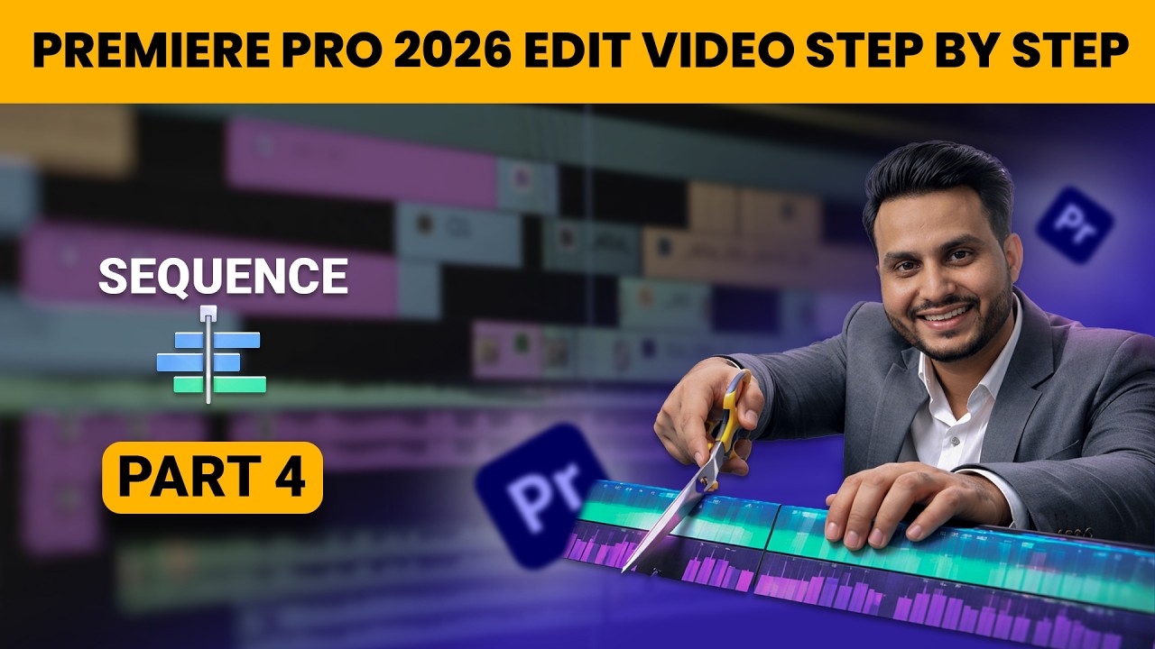 Start Editing Now! Premiere Pro 2026 Beginner Tutorial (Episode 4 ...