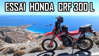 Essai Honda CRF 300 L en road trip moto offroad et route