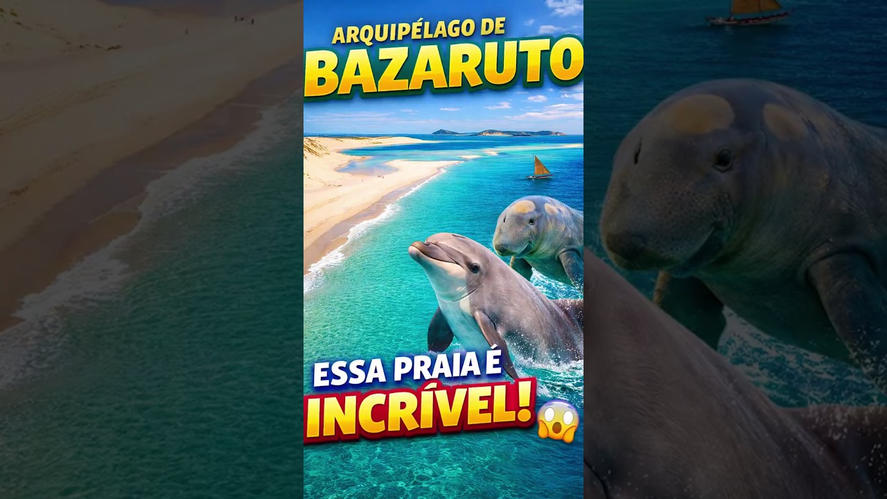 Esta praia em África parece o Caribe 😱 #Moçambique #Bazaruto #Africa #Praias #Paraíso #Curiosidades