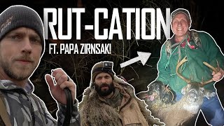 RUTCATION  PA BUCK AND 2 DOES | Traditional Archery & Bowhunting | The Push Archery
