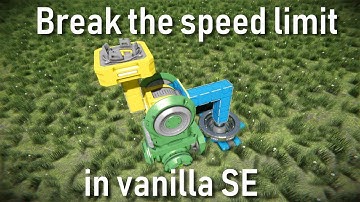 How to break the speedlimit in vanilla Space Engineers