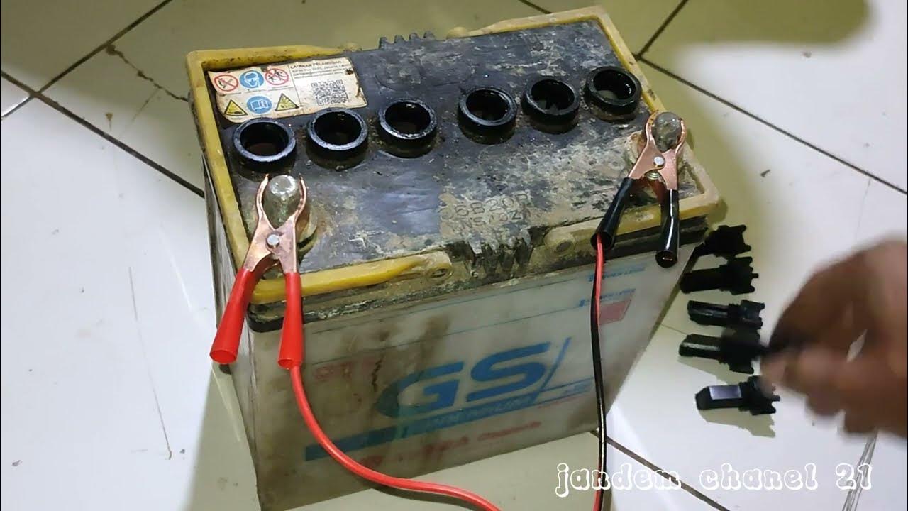 TUTORIAL PENGECASAN AKI PORTABLE - YouTube