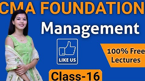 CMA Foundation Management || Class-16 || Himanshi Mam || DEEPAK CLASSES