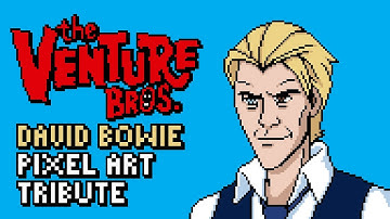 Venture Bros  David Bowie Pixel Art Tribute by PXLFLX