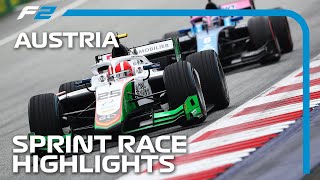 F2 Sprint Race Highlights | 2023 Austrian Grand Prix