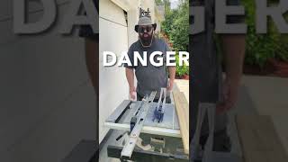 Dangerous - Cut a Taper on a Table Saw #shorts