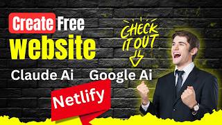 Create a FREE Website with Claude AI , Google AI Studio &  Netlify 🚀 (Step-by-Step 2026) #ClaudeAI