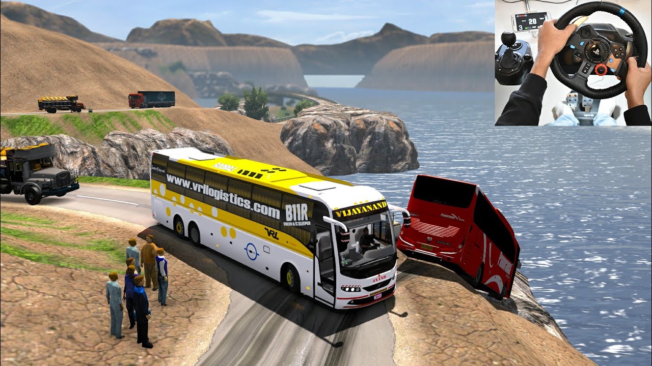 Chance Takers are Accident Makers Euro truck simulator 2 with bus mod