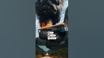 AI Nature Exploration l Travel Discovered l Python vs Bus #shorts #python #bus #short #amazing #wow