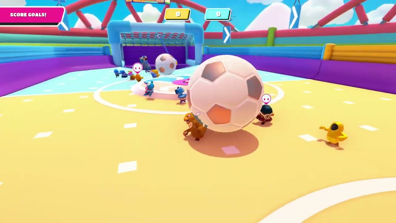 [Fall Guys] Godzilla Uses Tail Whip in Fall Ball Golden Goal