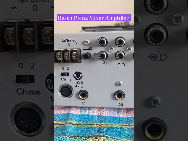 Bosch Plena Mixer Amplifier//RKMyTechCamp #sound  #amplifier #shorts