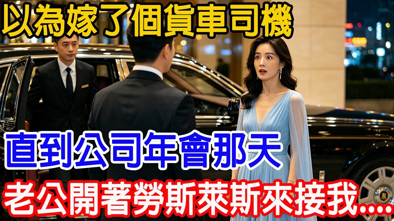 【一口氣看完】以為嫁了個普通的貨車司機，直到公司年會那天，他開著勞斯萊斯來接我回家......#故事樹洞 #情感故事 #善惡有報 #溫馨故事#原創