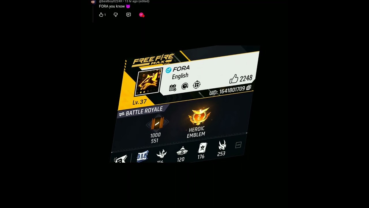 🔥 Free Fire Journey 2026 | Profile Review & Stats 🔥 Free Fire Journey 2026 | Profile Review & Stats