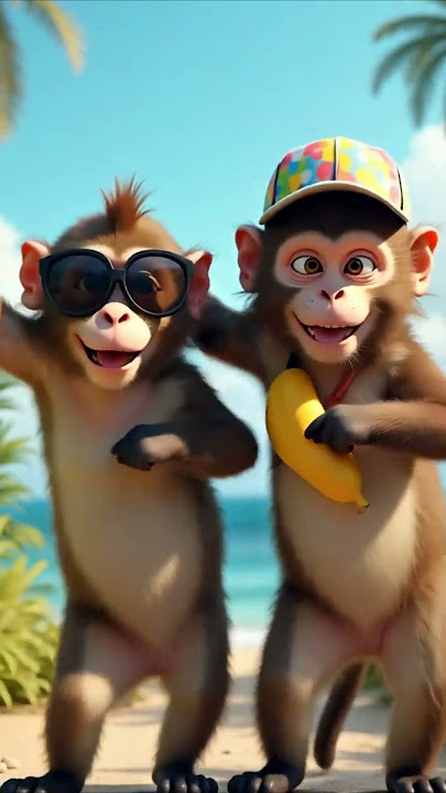 Cute Monkey Dance 🥹❤️#cat #babydance #cutebaby #funnyanimals #trending #dancevideo #funnyvideo