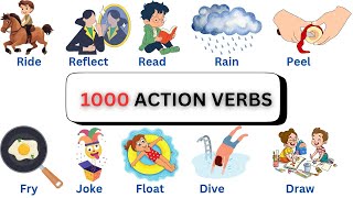 Learn 1000 Verbs in English | Action Words for Kids | Part 1