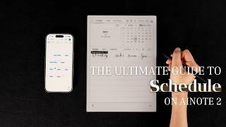 The Ultimate Guide to Schedule on AINOTE 2