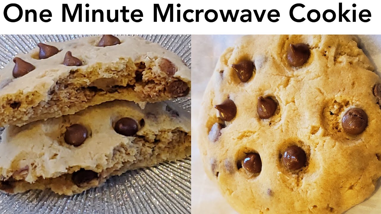 Easy ! One Minute Microwave Chocolate Chip Cookie Recipe | Very