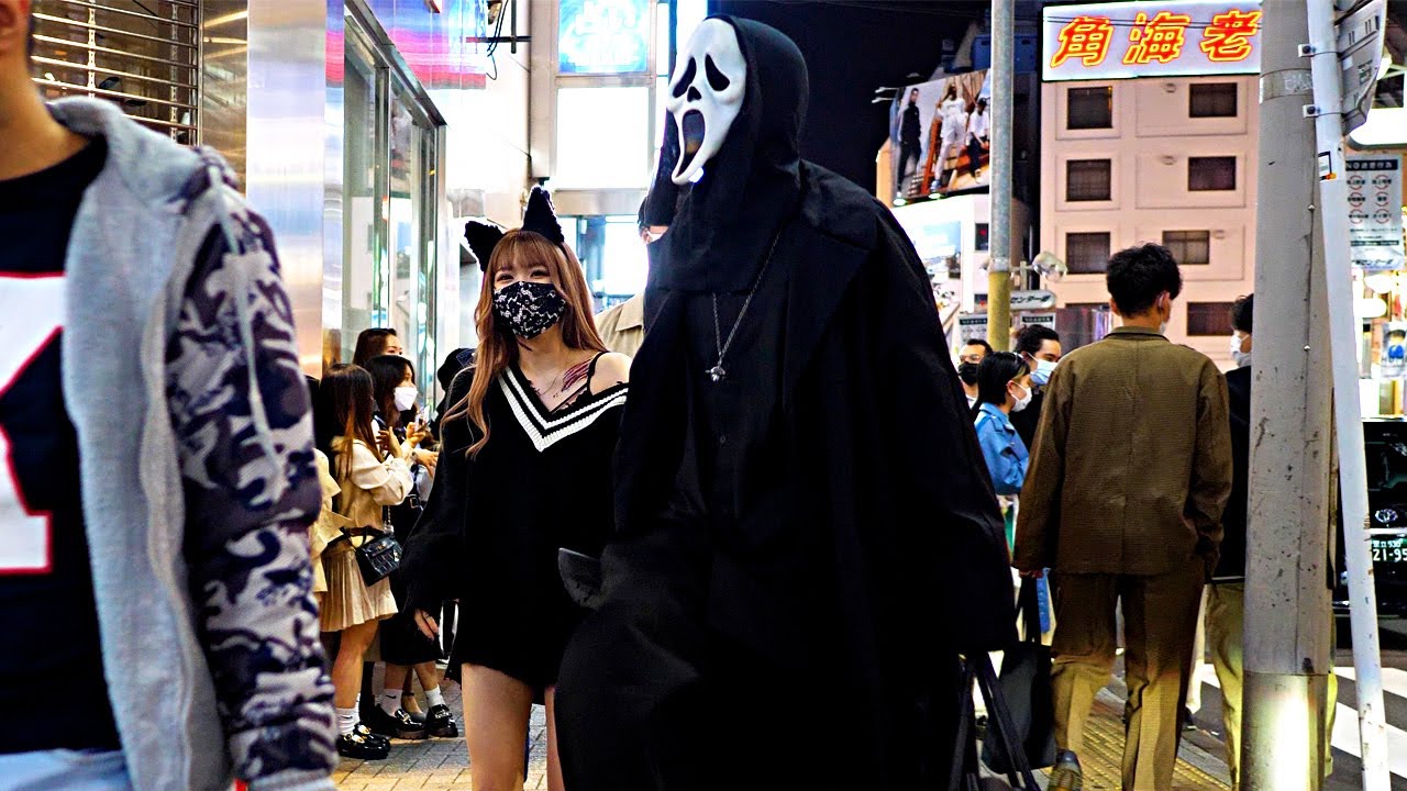 【Shibuya Walk】The day before Halloween Part3【4K ASMR】