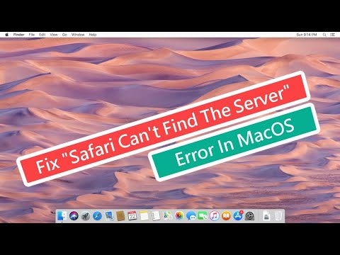 Fix "Safari Can't Find The Server" Error In MacOS