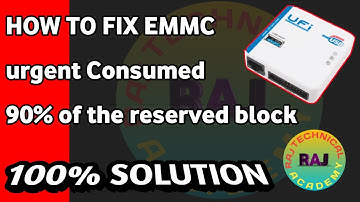 HOW TO FIX EMMC Lifetime Urgent(Consumed 90%Of The Reserved Block )100%