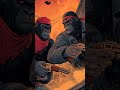 Gorillas in the town.