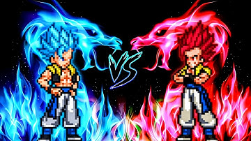 Gogeta DBS (all form) (New) VS Gogeta (all form) (Old) in Jump Force Mugen