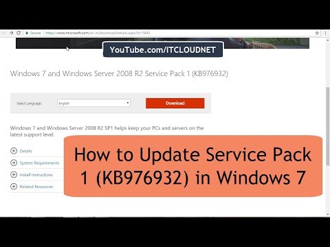 How to Update Service Pack 1 (KB976932) in Windows 7 and Windows Server 2008 R2