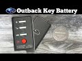2013 - 2014 Subaru Outback Key Fob Battery Replacement - How To Change Replace HYQ14AGX Batteries