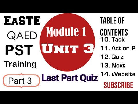 Easte training for pst teachers unit 3 module 1 complete solutions quiz ...