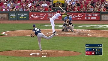 SD@CIN: Reed draws a walk in first career at-bat