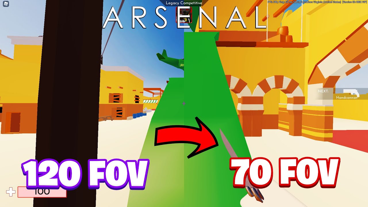 ARSENAL BUT ON 70 FOV