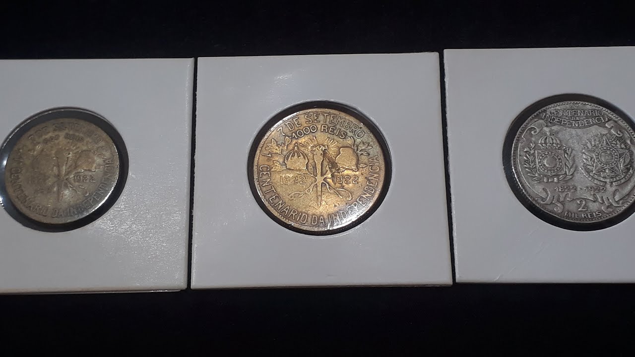 Moedas da Independência! 500, 1000 e 5000 Mil Réis! seus valores!