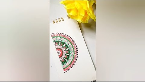 Easy Mandala Art for Beginners | Relaxing Drawing Tutorial 🎨 |  #Shorts@5MinuteCraftsYouTube 