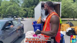Paper Shredding and Styrofoam recycling