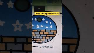 Computer Practical On Ms Paint ( Grade 4)