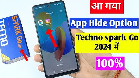tecno Spark go 2024 mein app hide kaise karen | how to hide apps in tecno spark 2024 | new update