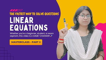 Solve Any Linear Equation in SECONDS |  One Variable Equations | Part 3