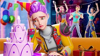 Download Lagu ¿¡EL CUMPLEAÑOS DE RUMI?! KPop Demon Hunters Animación MP3