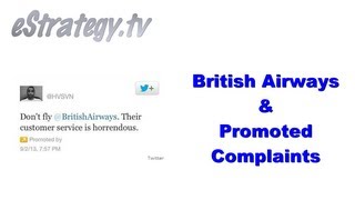British Airways & Promoted Twitter Complaints