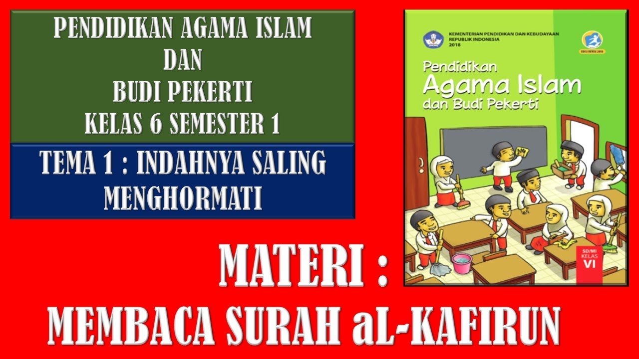 Paibp Kelas 6 Materi Memahami Isi Kandungan Surah Al Kafirun 