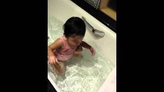 Baby in the bathtub