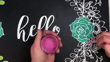 How To Use Chalk Couture Paste To Paint or Achieve a Watercolor Technique
