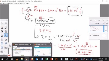 Interconverting the wavelength and frequency of electromagnetic radiation